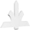 Ekena Millwork Redmond Architectural Grade PVC Gable Bracket, 48"W x 30"H x 2"D x 6"F, 15/12 Pitch GBP048X30X0206RED00 - alternate 1